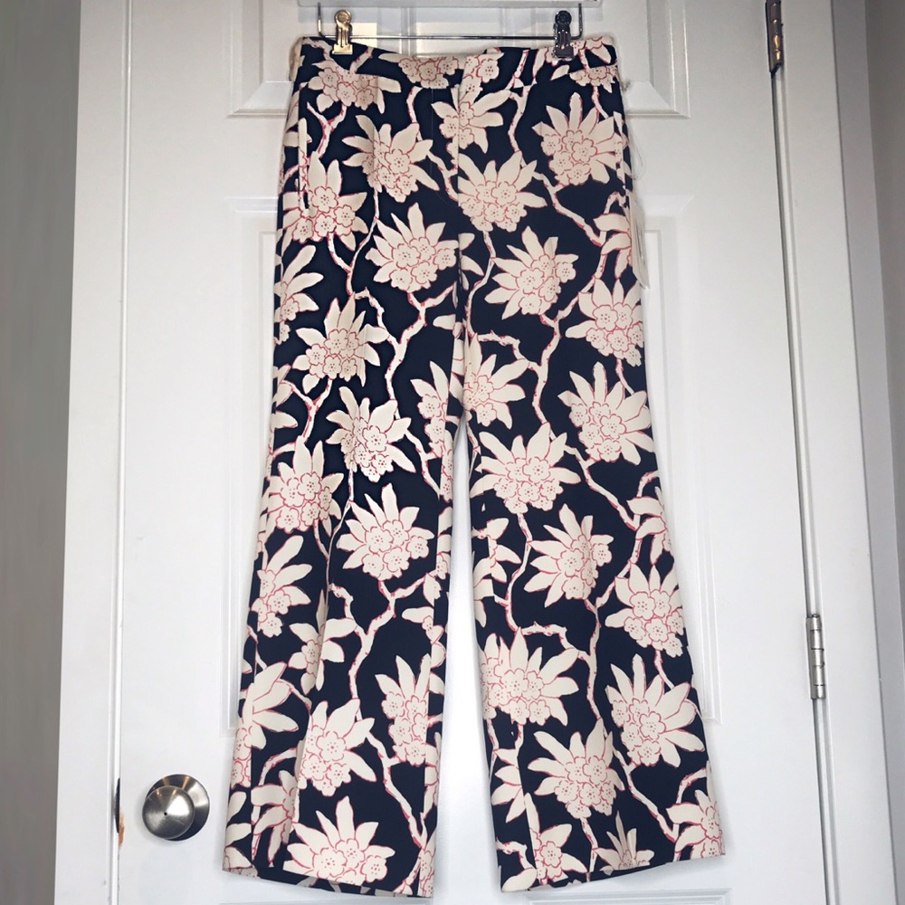 Valentino Floral Crop Pant retail $1,200